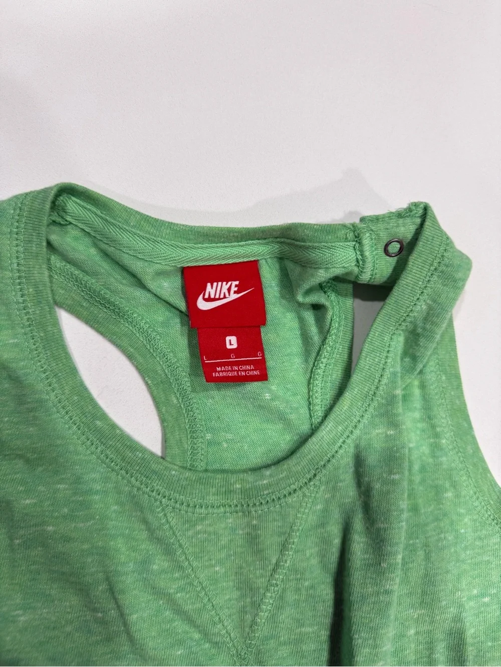 Nike Girl’s Vintage  Razorback Cotton Romper Sleeveless w/ Pockets Large